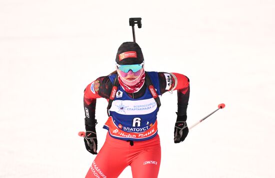 Russia Spartakiad Biathlon Women Relay