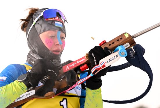 Russia Spartakiad Biathlon Women Relay