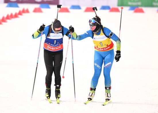 Russia Spartakiad Biathlon Women Relay