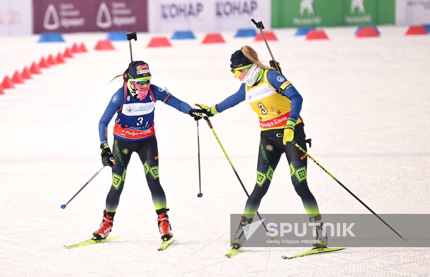 Russia Spartakiad Biathlon Women Relay