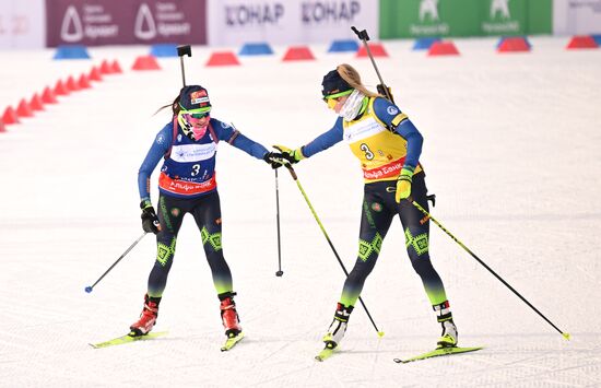 Russia Spartakiad Biathlon Women Relay