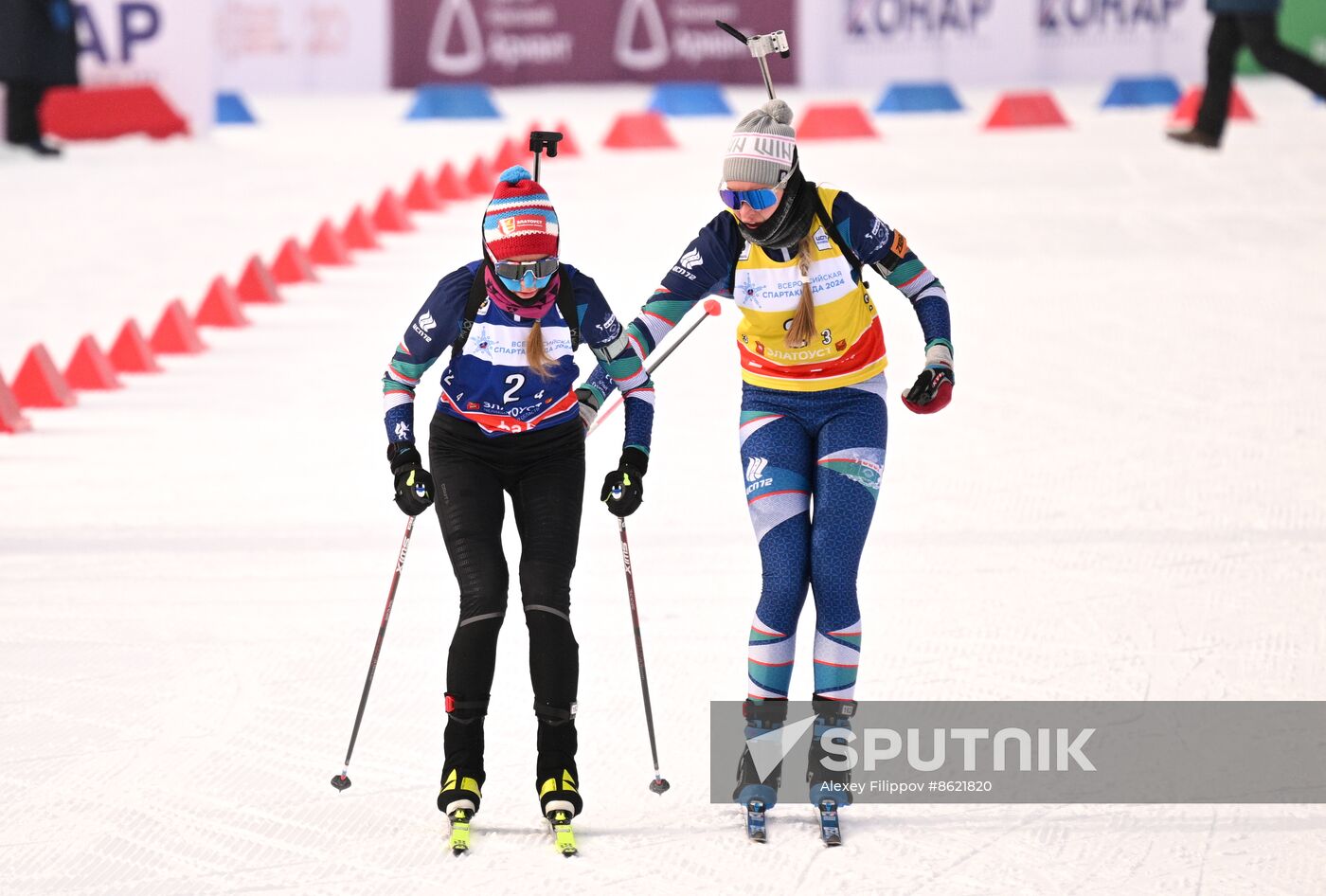 Russia Spartakiad Biathlon Women Relay