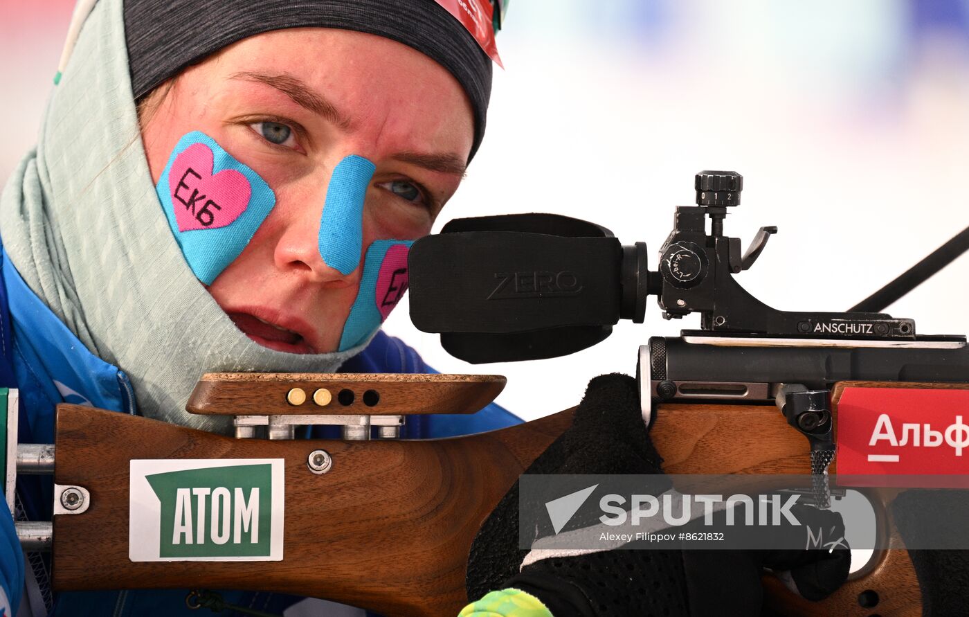 Russia Spartakiad Biathlon Women Relay