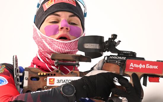 Russia Spartakiad Biathlon Women Relay