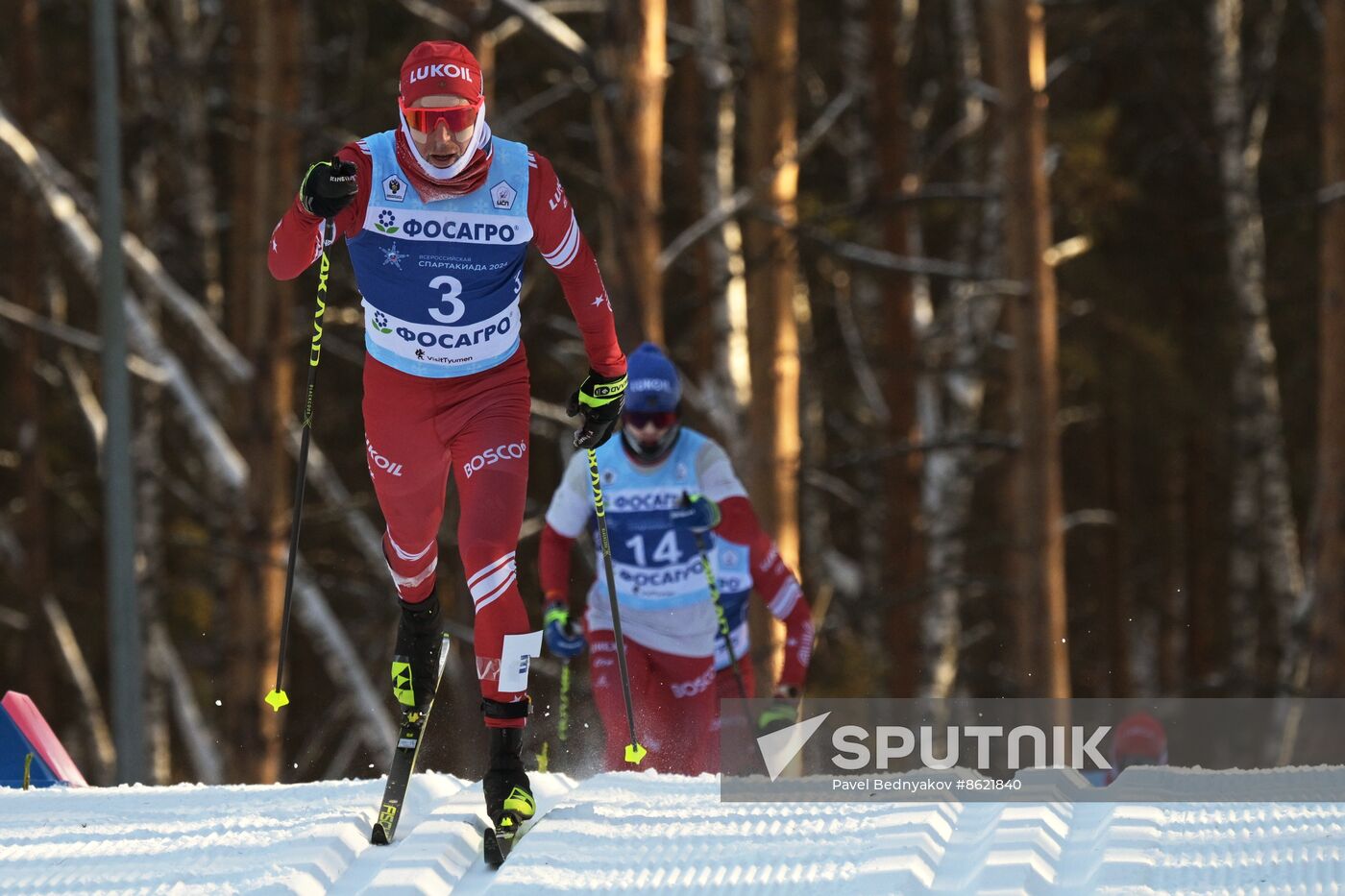 Russia Spartakiad Cross-Country Skiing Men Mass Start