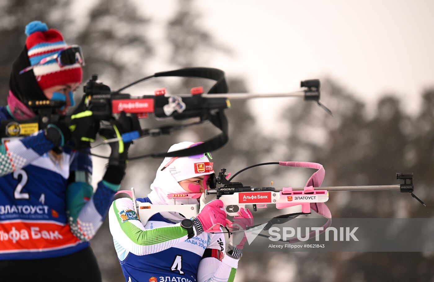 Russia Spartakiad Biathlon Women Relay