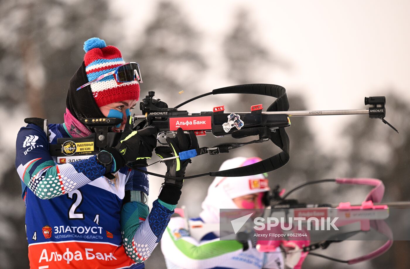 Russia Spartakiad Biathlon Women Relay