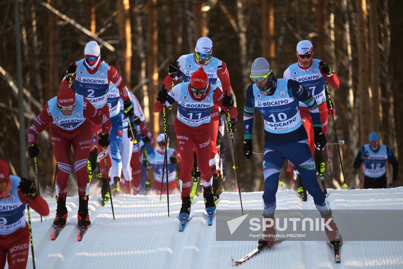 Russia Spartakiad Cross-Country Skiing Men Mass Start