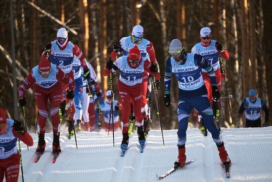 Russia Spartakiad Cross-Country Skiing Men Mass Start