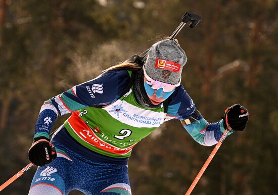 Russia Spartakiad Biathlon Women Relay