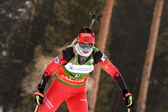 Russia Spartakiad Biathlon Women Relay