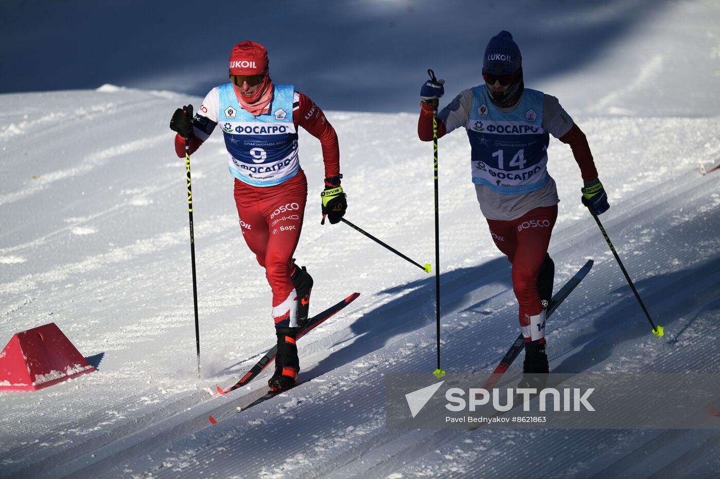 Russia Spartakiad Cross-Country Skiing Men Mass Start