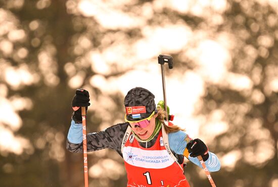 Russia Spartakiad Biathlon Women Relay