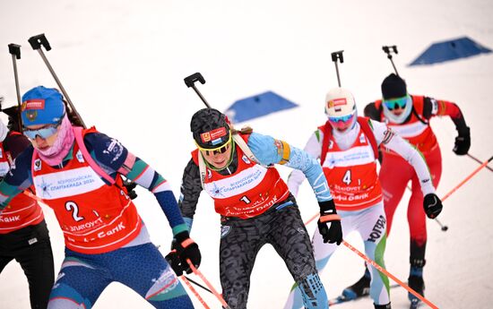 Russia Spartakiad Biathlon Women Relay