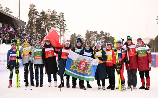 Russia Spartakiad Biathlon Women Relay