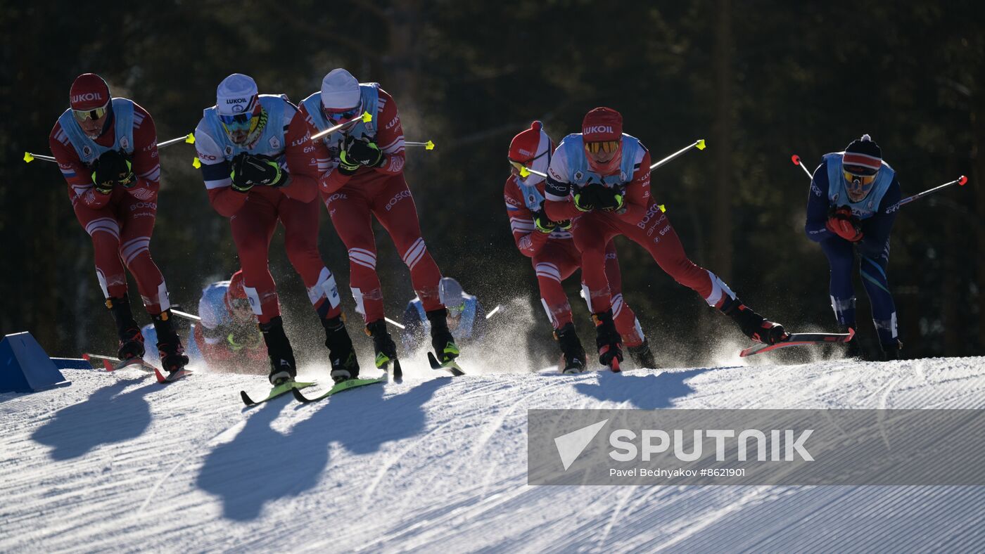 Russia Spartakiad Cross-Country Skiing Men Mass Start