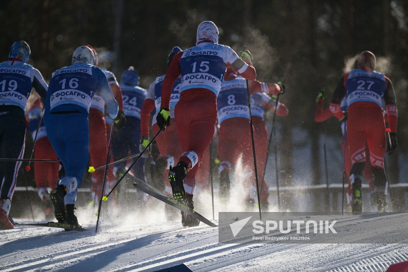 Russia Spartakiad Cross-Country Skiing Men Mass Start