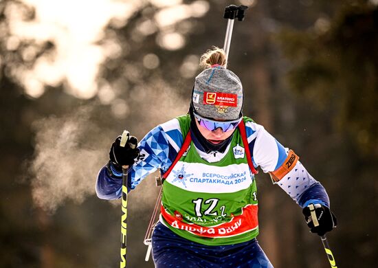 Russia Spartakiad Biathlon Women Relay