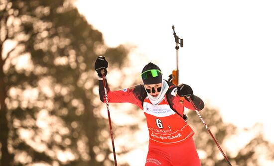 Russia Spartakiad Biathlon Women Relay