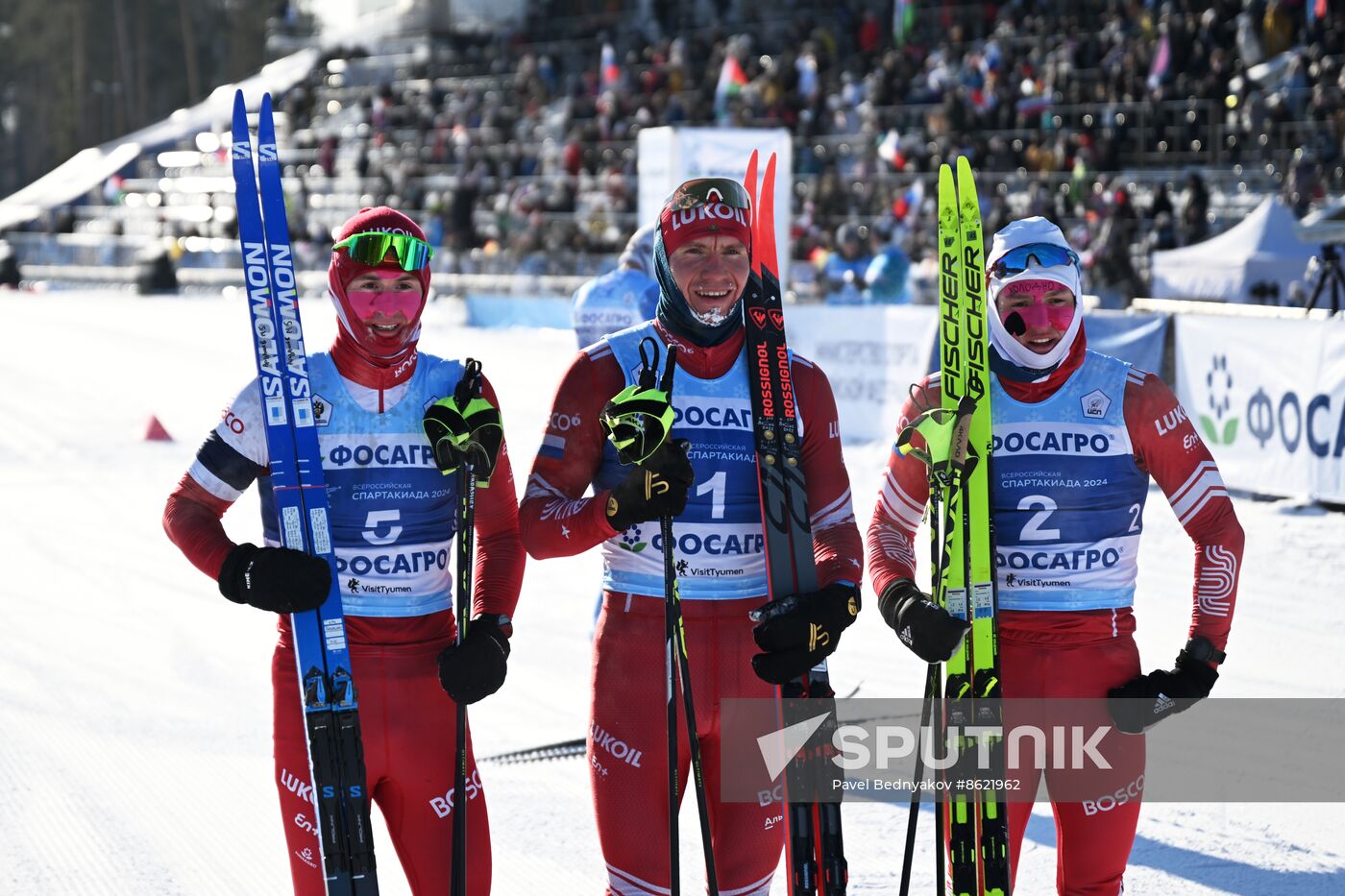 Russia Spartakiad Cross-Country Skiing Men Mass Start