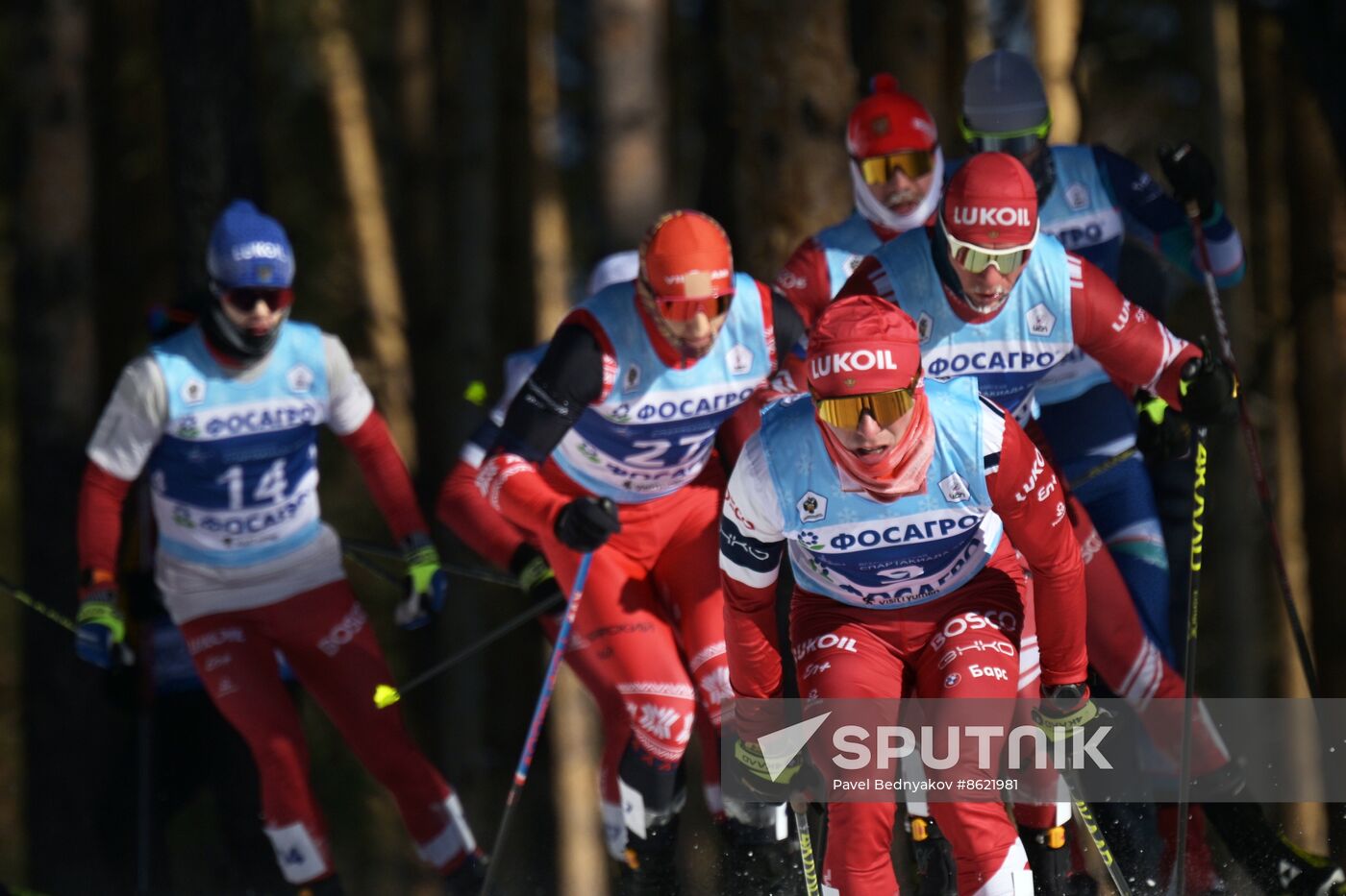 Russia Spartakiad Cross-Country Skiing Men Mass Start