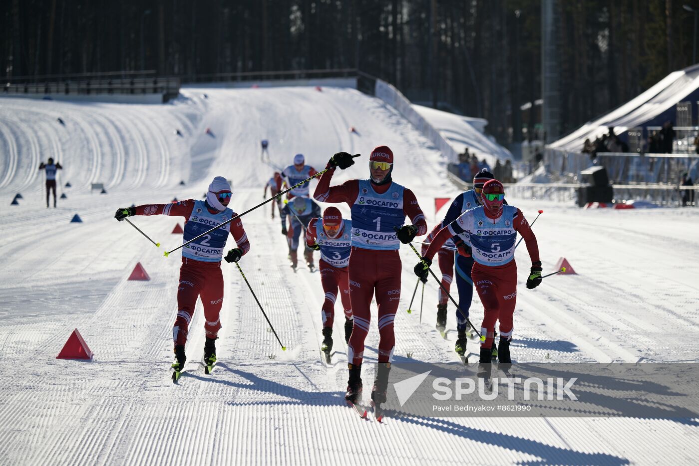 Russia Spartakiad Cross-Country Skiing Men Mass Start