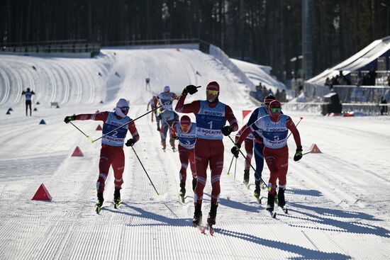 Russia Spartakiad Cross-Country Skiing Men Mass Start