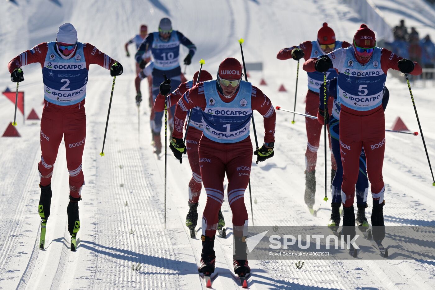 Russia Spartakiad Cross-Country Skiing Men Mass Start