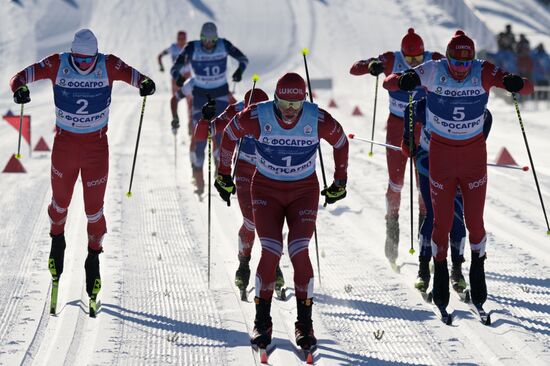 Russia Spartakiad Cross-Country Skiing Men Mass Start