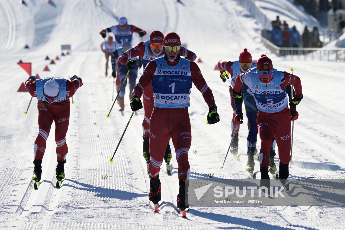 Russia Spartakiad Cross-Country Skiing Men Mass Start