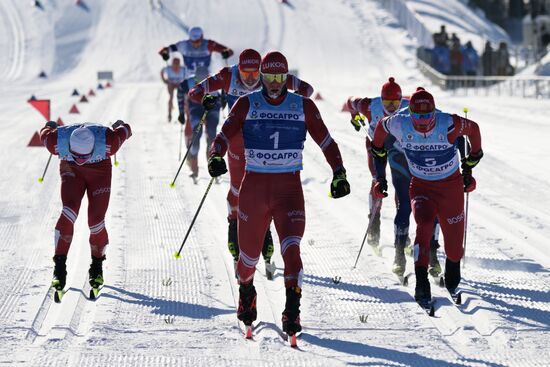 Russia Spartakiad Cross-Country Skiing Men Mass Start