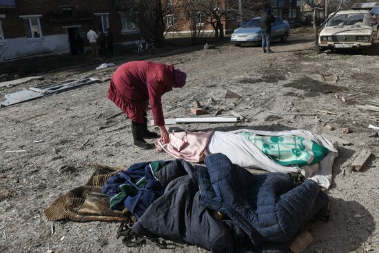 Russia Ukraine Military Operation Shelling