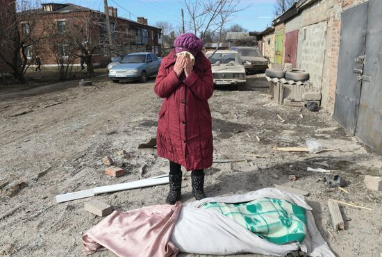 Russia Ukraine Military Operation Shelling
