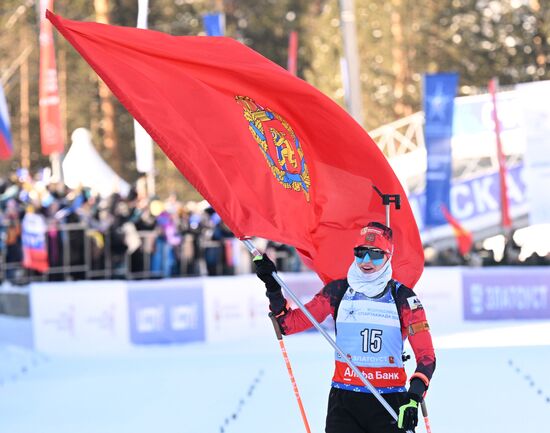 Russia Spartakiad Biathlon Women Mass Start