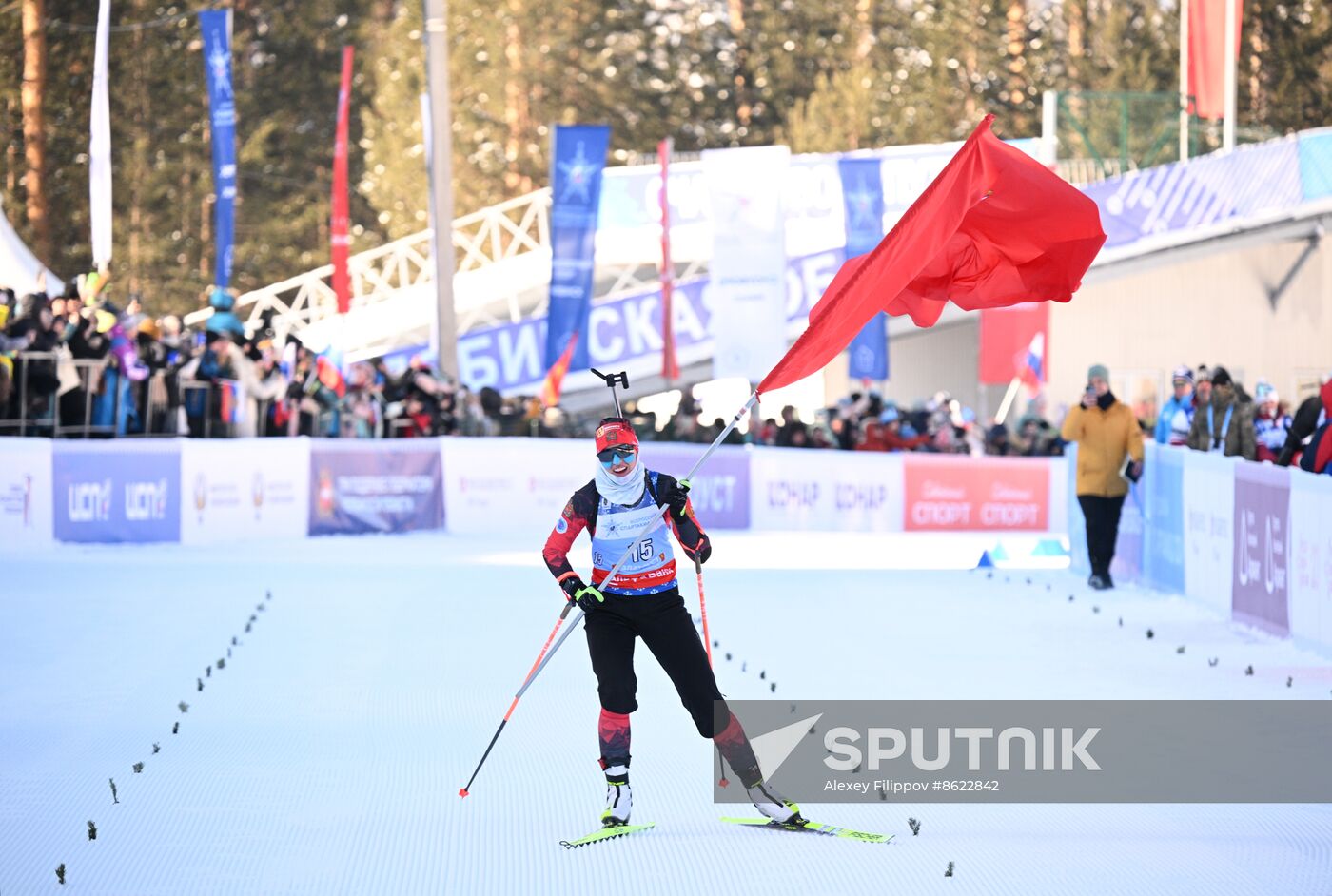 Russia Spartakiad Biathlon Women Mass Start