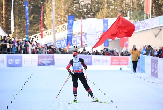 Russia Spartakiad Biathlon Women Mass Start