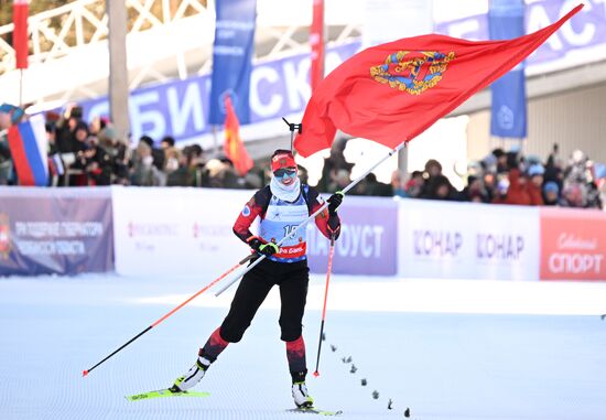 Russia Spartakiad Biathlon Women Mass Start