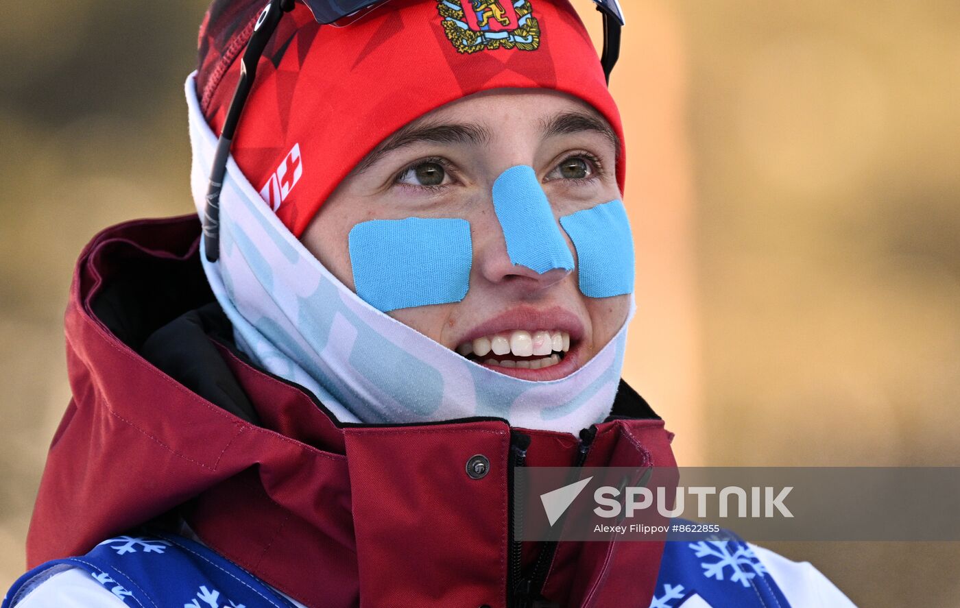 Russia Spartakiad Biathlon Women Mass Start