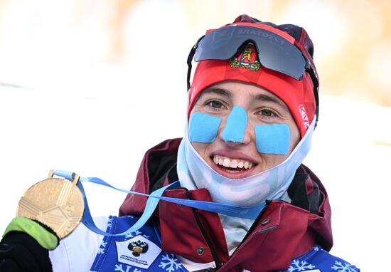 Russia Spartakiad Biathlon Women Mass Start