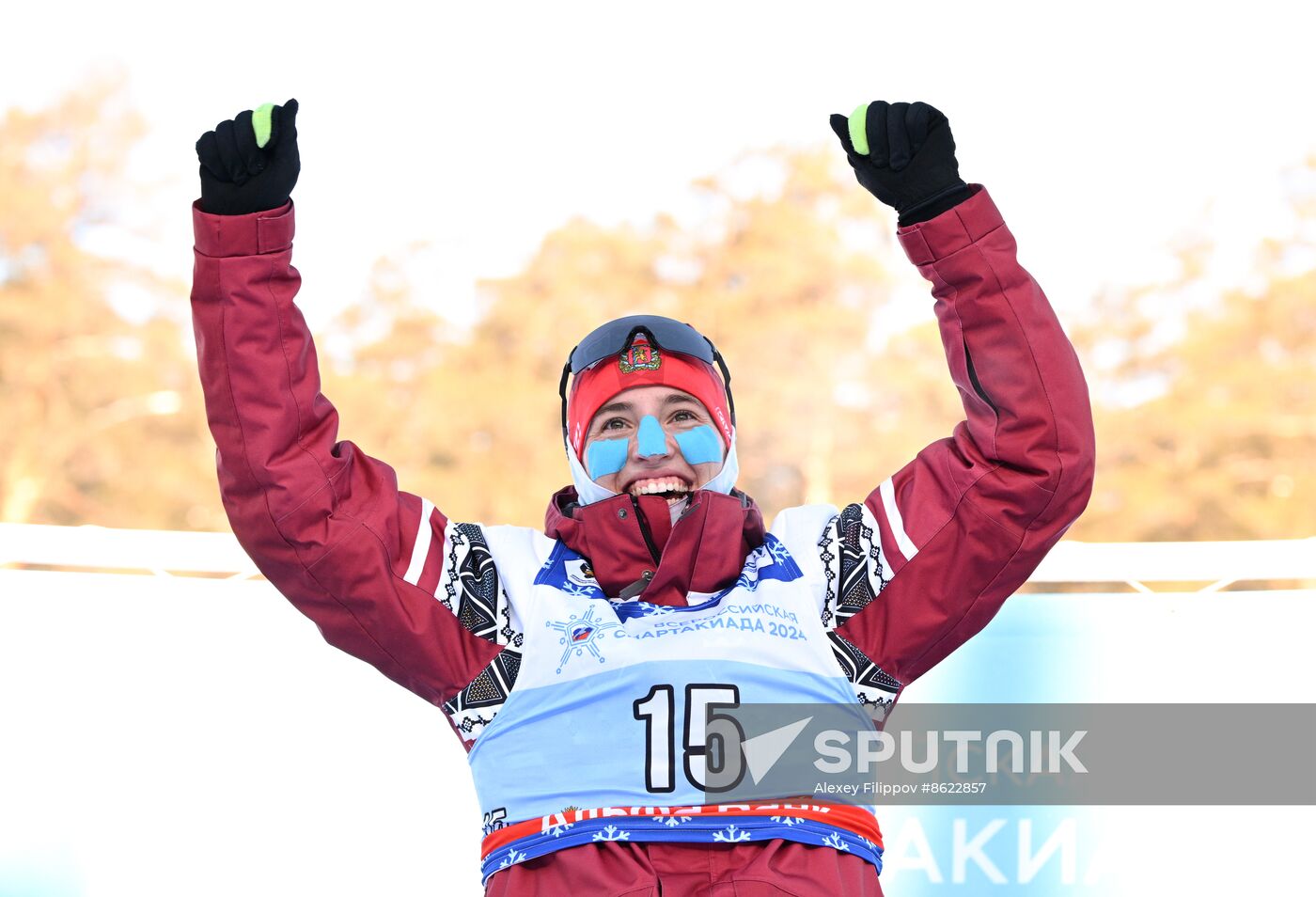 Russia Spartakiad Biathlon Women Mass Start