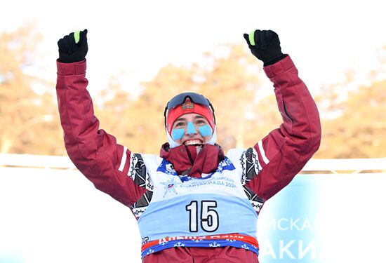 Russia Spartakiad Biathlon Women Mass Start