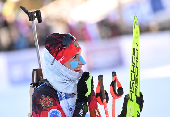 Russia Spartakiad Biathlon Women Mass Start