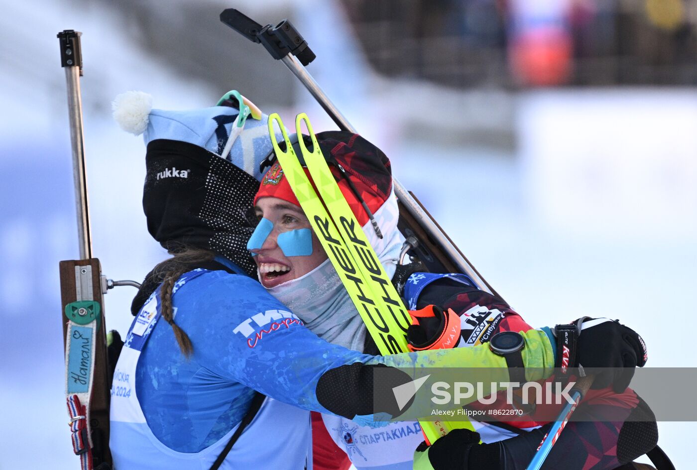 Russia Spartakiad Biathlon Women Mass Start