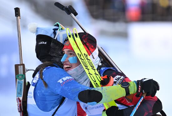 Russia Spartakiad Biathlon Women Mass Start