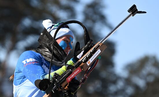 Russia Spartakiad Biathlon Women Mass Start