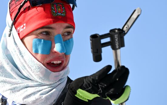 Russia Spartakiad Biathlon Women Mass Start