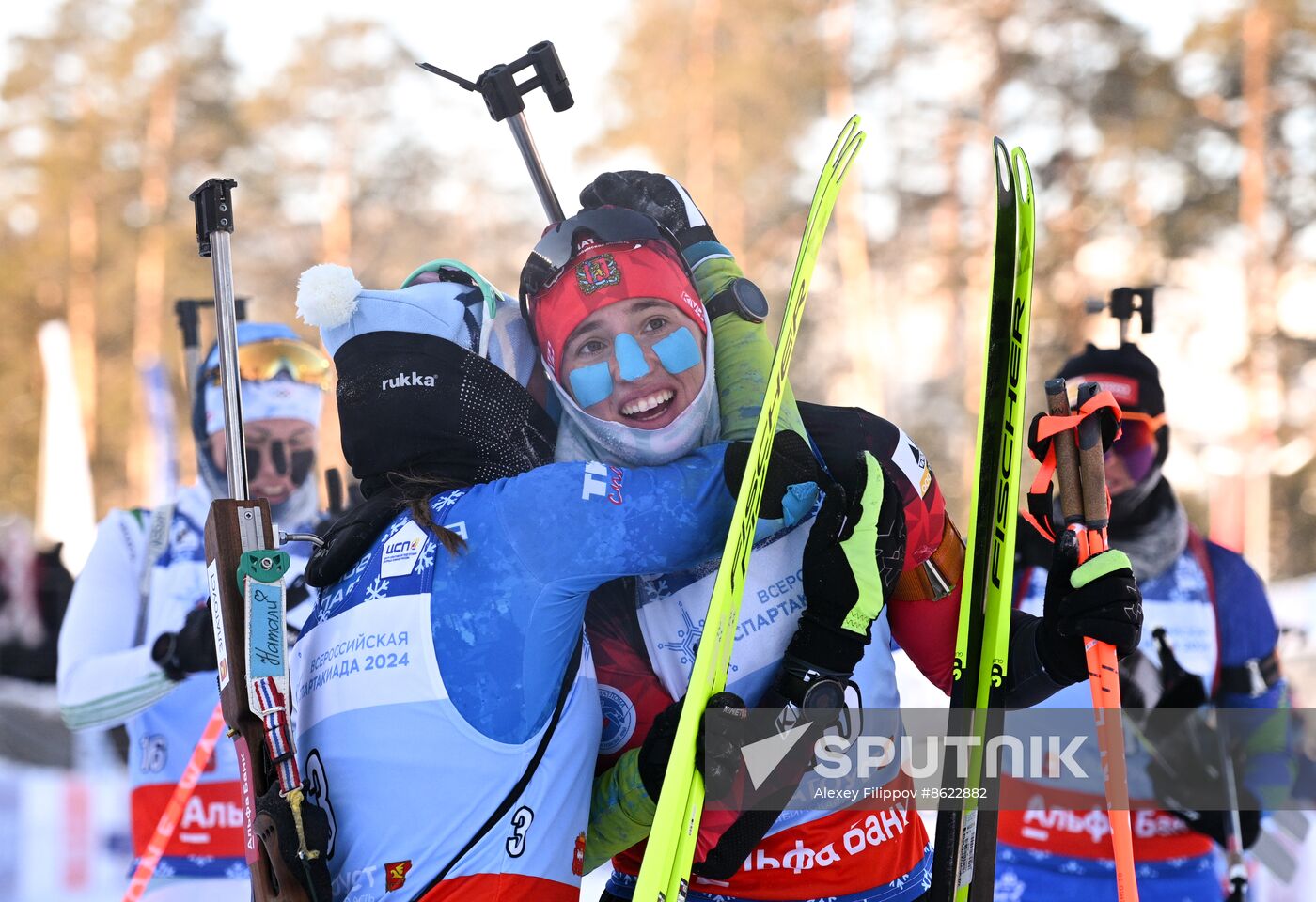 Russia Spartakiad Biathlon Women Mass Start