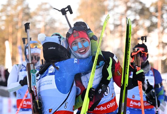 Russia Spartakiad Biathlon Women Mass Start