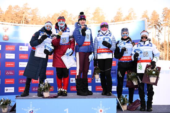 Russia Spartakiad Biathlon Women Mass Start