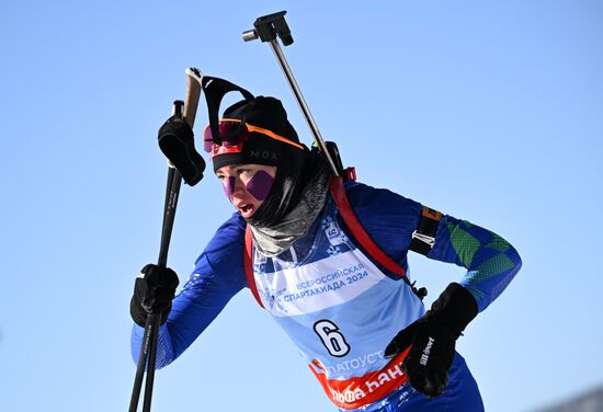 Russia Spartakiad Biathlon Women Mass Start